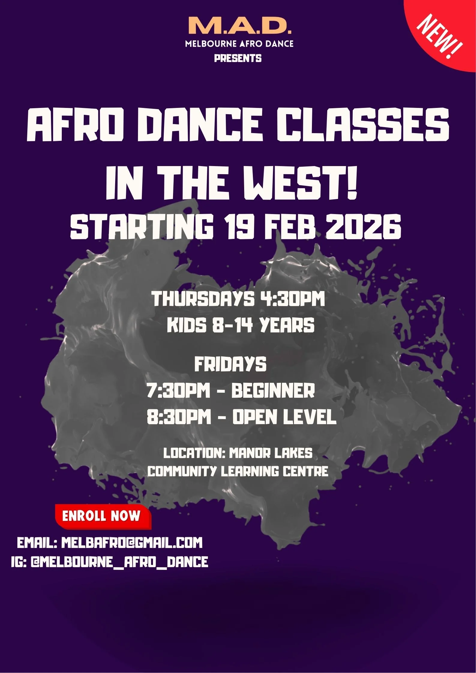 Ticketlime event page for classes: Classes in the West