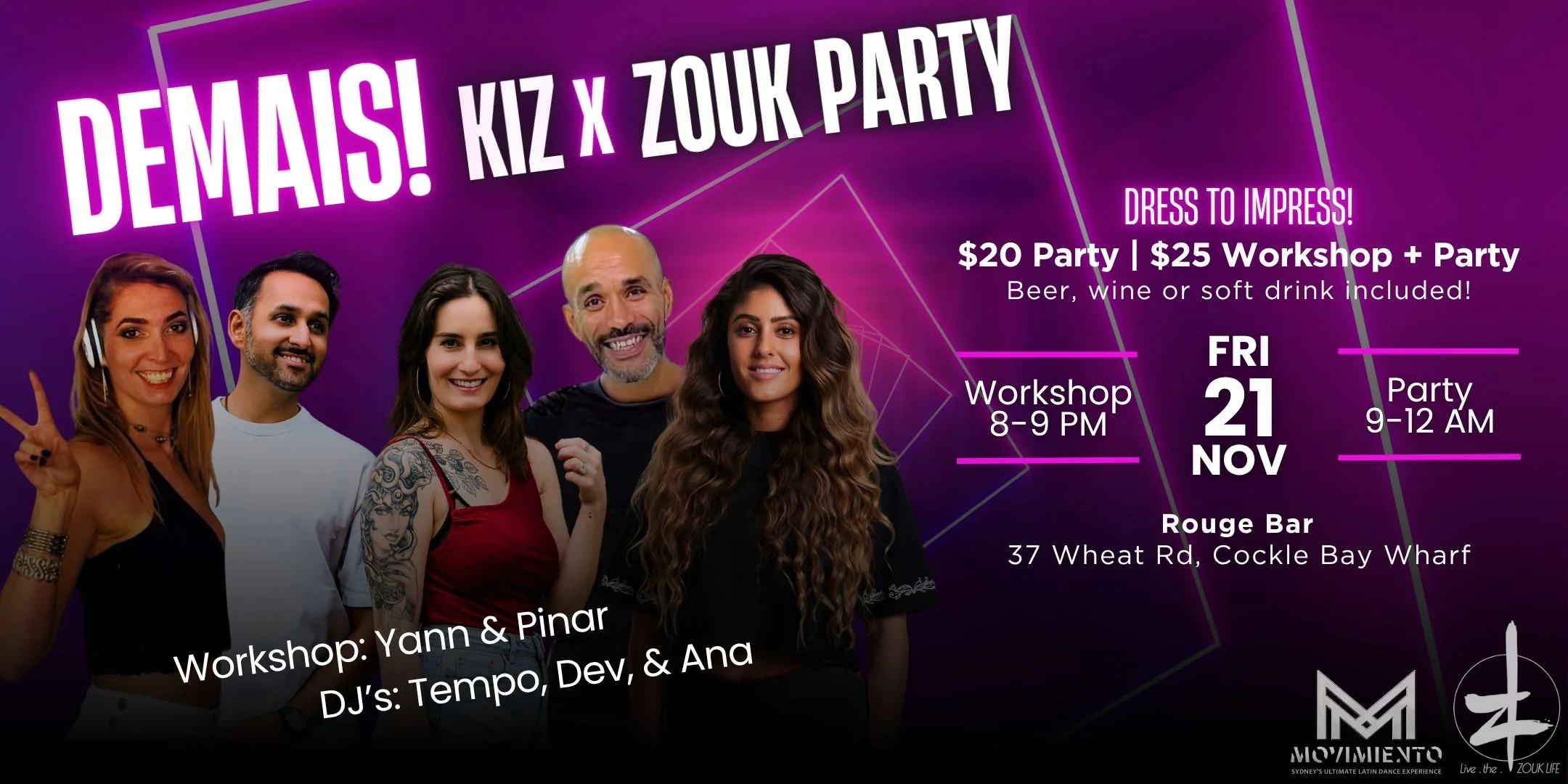 🔥 DEMAIS! Kiz x Zouk Party Launch! 🔥