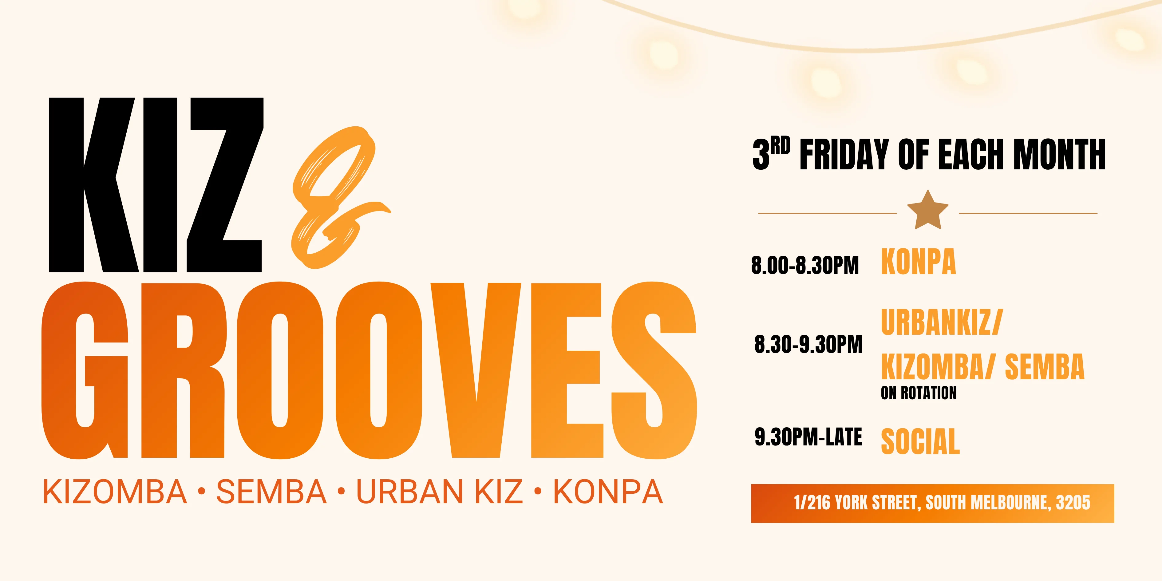 Kiz & Grooves | Kizomba, Urban Kiz & Konpa Social | Melbourne