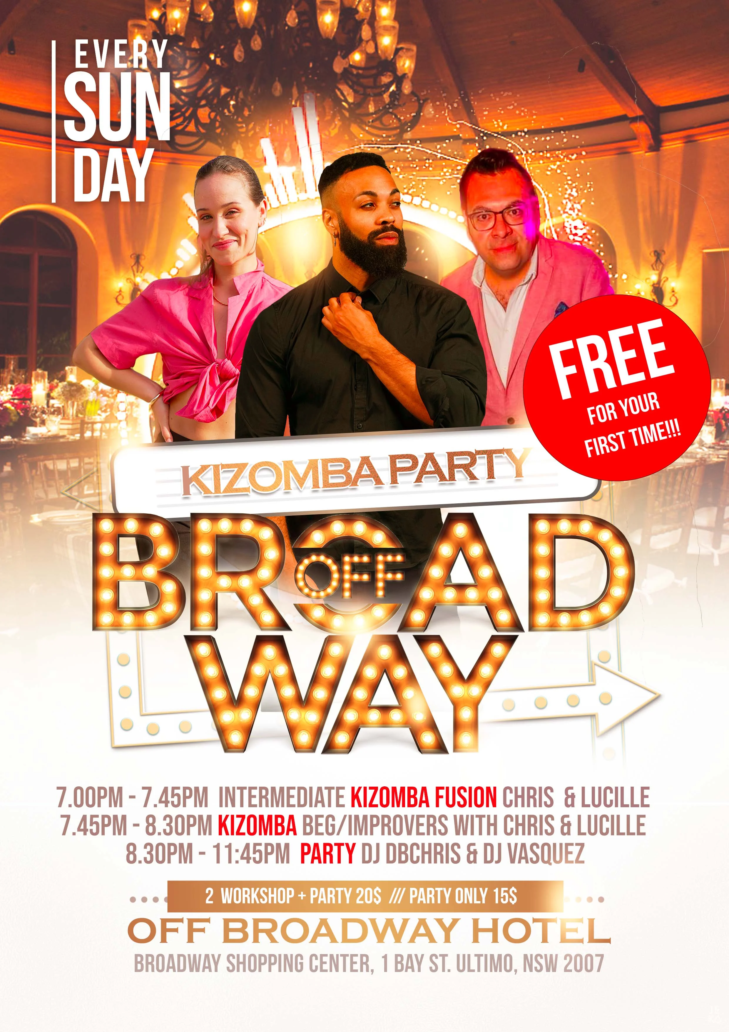 Kizomba Off Broadway Sydney - Best Kizomba Classes and Party