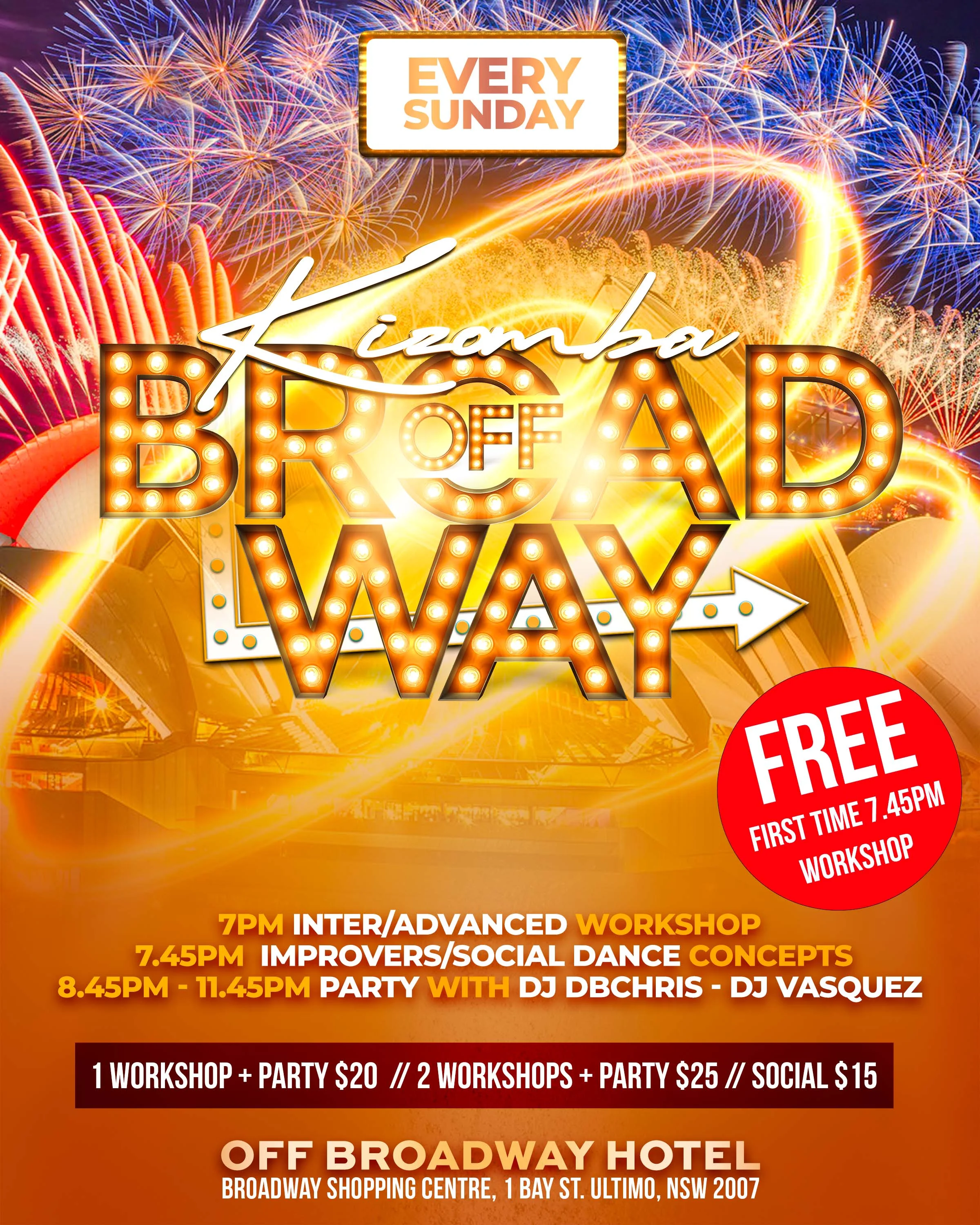 Kizomba Off Broadway Sydney - Best Kizomba Classes and Party