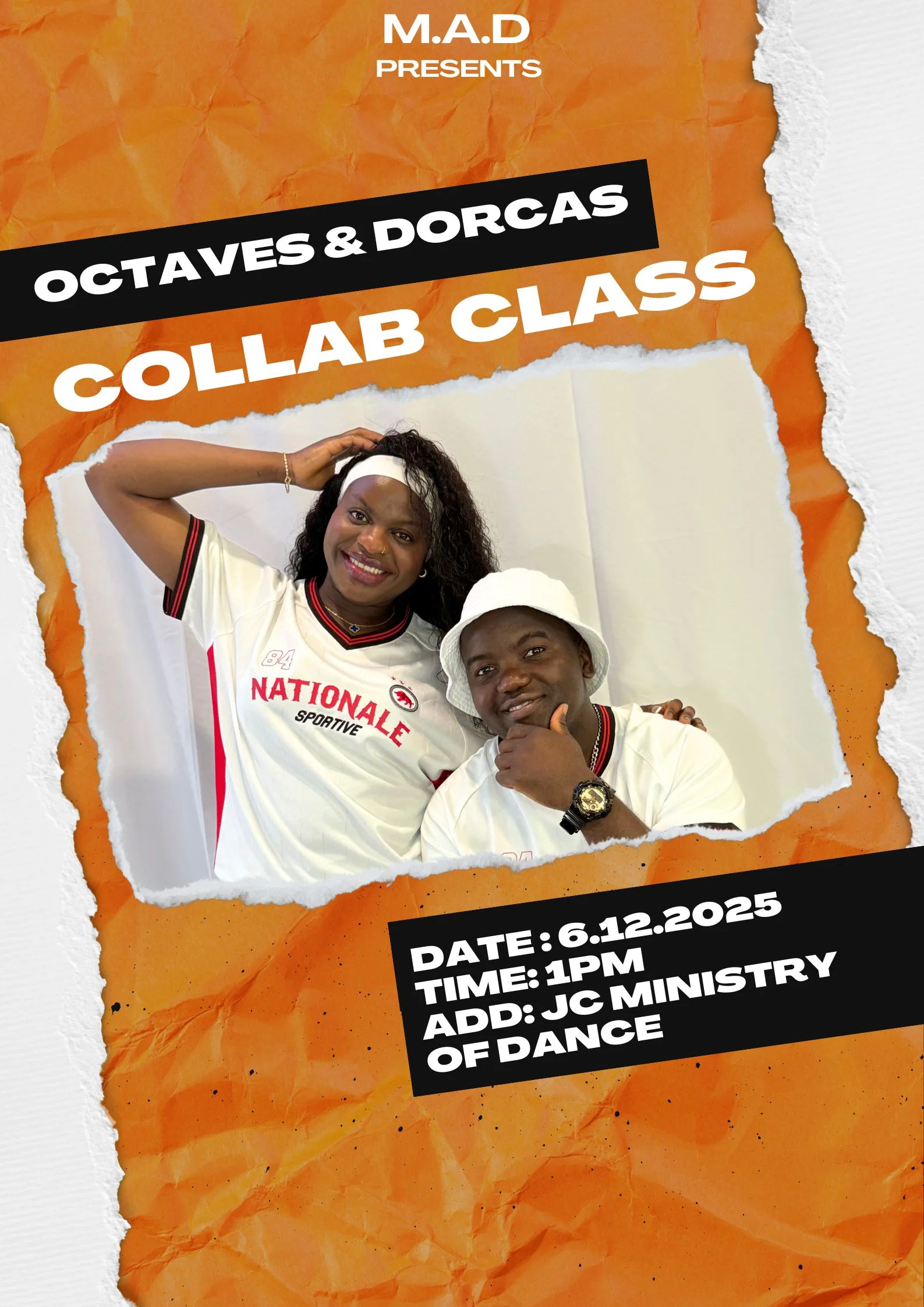 M.A.D Collab class with Octaves & Dorcas