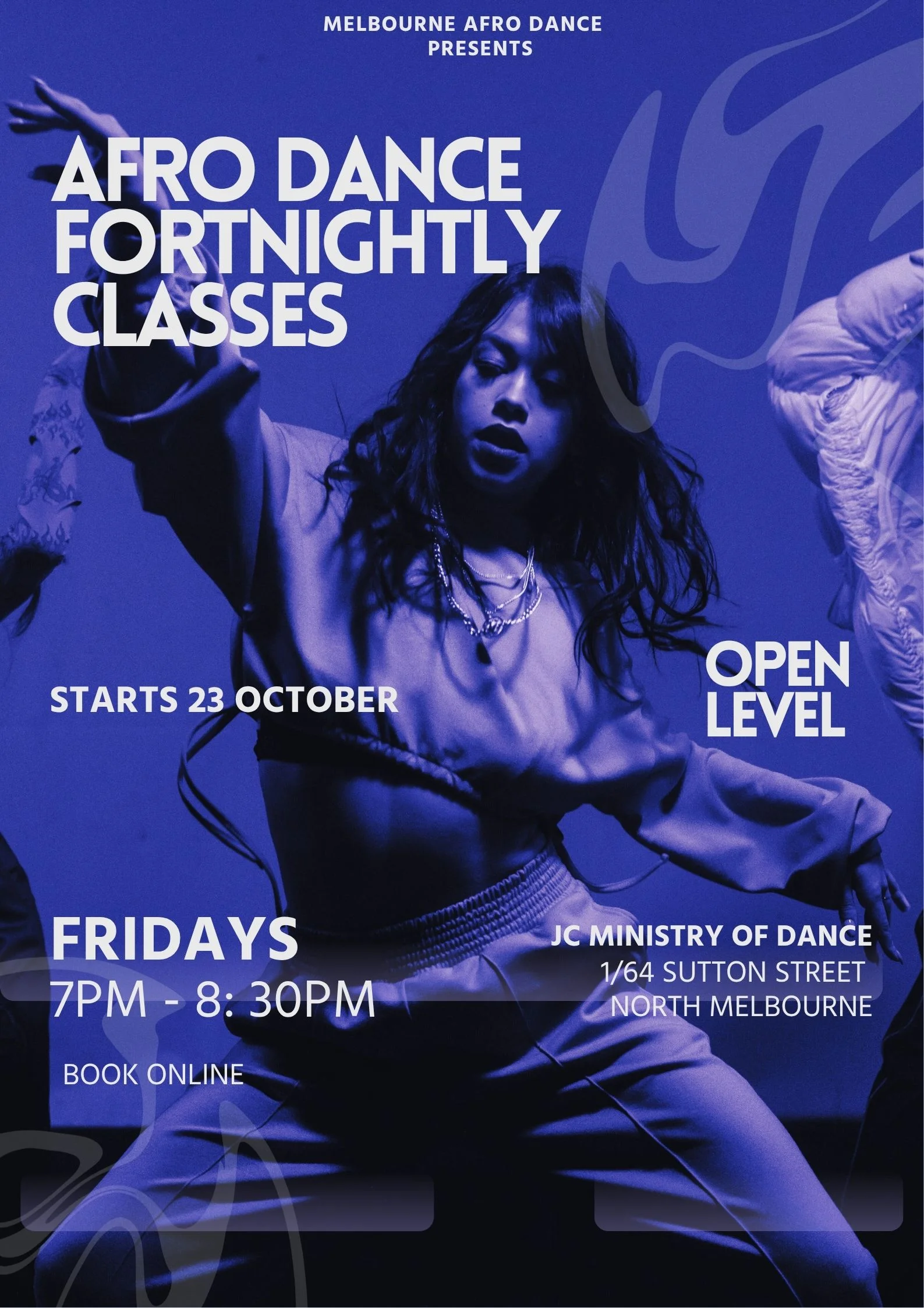 Afro Dance Fortnightly classes starting 23 October