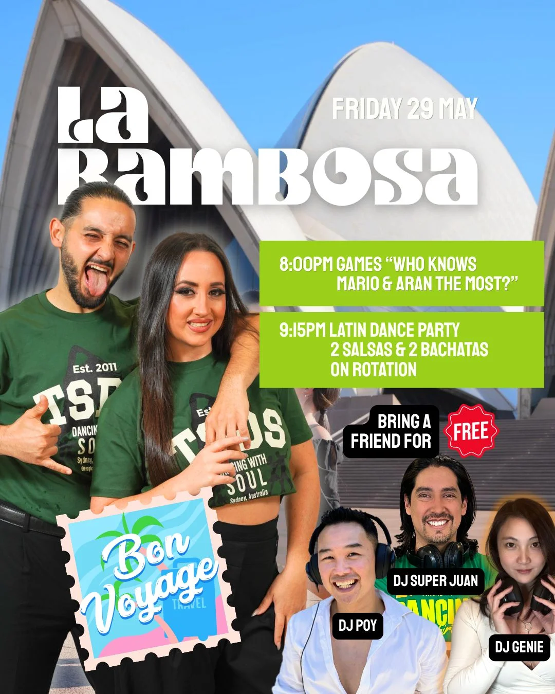 Salsa & Bachata party in Sydney. Beginners welcome