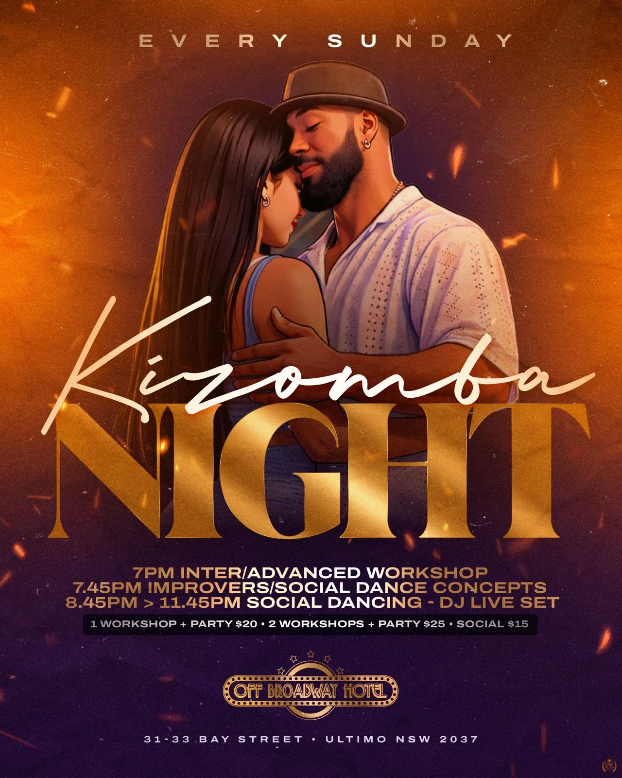 Kizomba Off Broadway Sydney - Best Kizomba Classes & Party in Sydney!